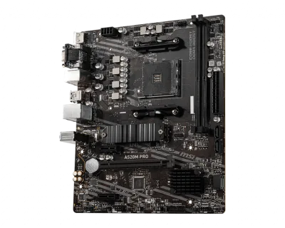 PLACA de BAZA MSI "A520M PRO", skt AM4, mATX, AMD A520, 2 x DDR4, max. 64 GB, 4 x SATA, 1 x M.2, 7.1, "A520M PRO"