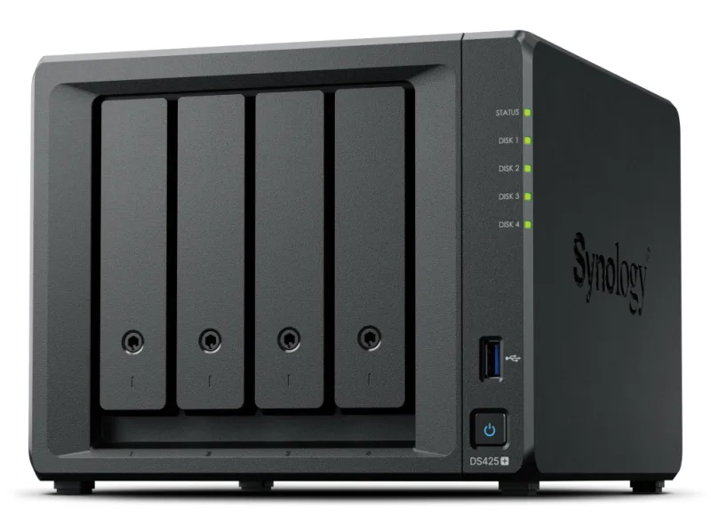 SYNOLOGY DS425+ Desktop 4-BAY Intel Celeron J4125 2GB DDR4 non-ECC "DS425+" (timbru verde 11 lei)