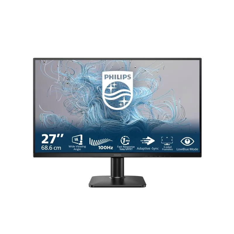 Monitor Consumer Philips 27E2N1100L/00, 27", 1920 x 1080 pixeli, Black, 3 ani Garantie
