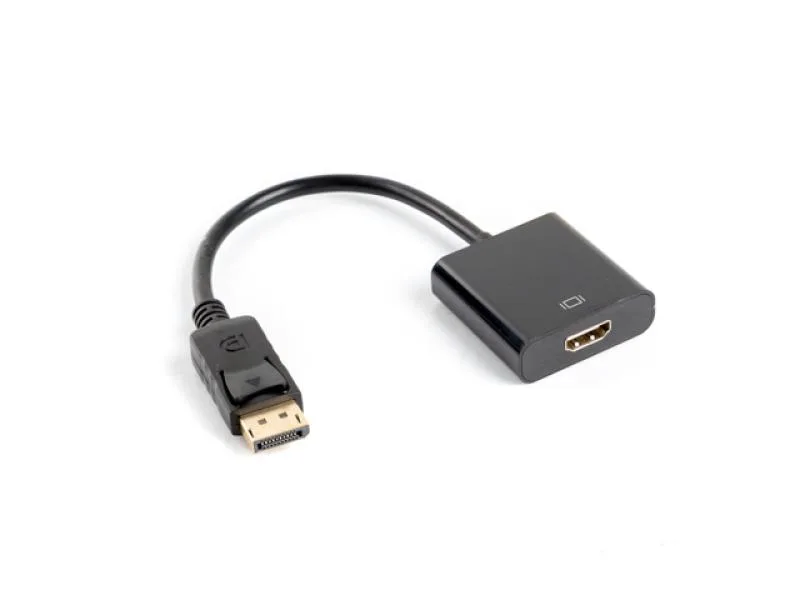 Cablu adaptor DisplayPort(M) 1.2  HDMI(F) 10 cm negru