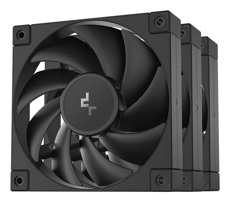 Set 3 ventilatoare DeepCool "FD12(3in1)", 120mm, 400-2050 RPM, FDB, 64.2 cfm, , 4pin PWM, negru, "R-FD12-BKNPN3-G" (timbru verde 0.54lei) - 6933412710929