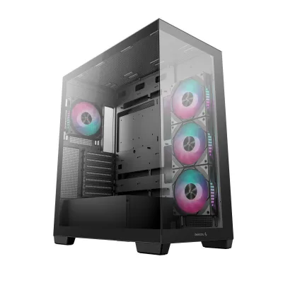 Carcasa DEEPCOOL CG580 4F, RGB, Mid Tower, Black