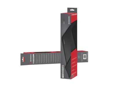 Mousepad Genesis Carbon 500 Maxi Logo, material cauciuc + textil, dimensiuni 900x450x2.5 mm, negru