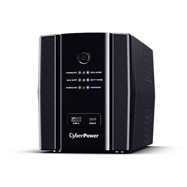 UPS CYBER POWER Line Int. cu manag,1500VA/ 900W,AVR,4xShucko,LED,2x 12 V/7.5Ah,Backup 60-90 min,incarc. 8h,con. USB,combo RJ45,charg USB-A/ USB-C,GreenP,"UT1500EG"(timbru verde 11lei)