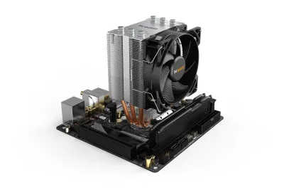 COOLER be quiet "Pure Rock Slim 2",racire aer, Ø6 mm×3 pcs heatpipe, skt. Intel LGA 1700/1200/115x AMD AM5/AM4, fan 92mm, 2000 rpm, conectare 4-pin PWM, LED , "BK030" (timbru verde 2 lei)