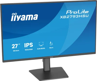 IIYAMA Monitor LED XB2793HSU-B1 27" IPS 1920x1080 120Hz, 16:9. 350cd, 1500:1, 1ms, HDMI, DP, USB HUB, Full Ergo, Pro "XB2793HSU-B1" (timbru verde 7 lei)