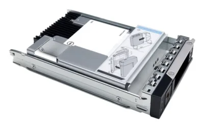 Dell - 480GB SSD SATA 6Gbps Read Intensive 512e 2.5in with 3.5in HYB carrier, 1DWPD, CK "345-BJSM-05"