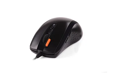 MOUSE A4tech, PC sau NB, cu fir, USB, optic, 1600 dpi, butoane/scroll 7/1, buton selectare viteza, negru, "N-70FX-BK" (timbru verde 0.18 lei)