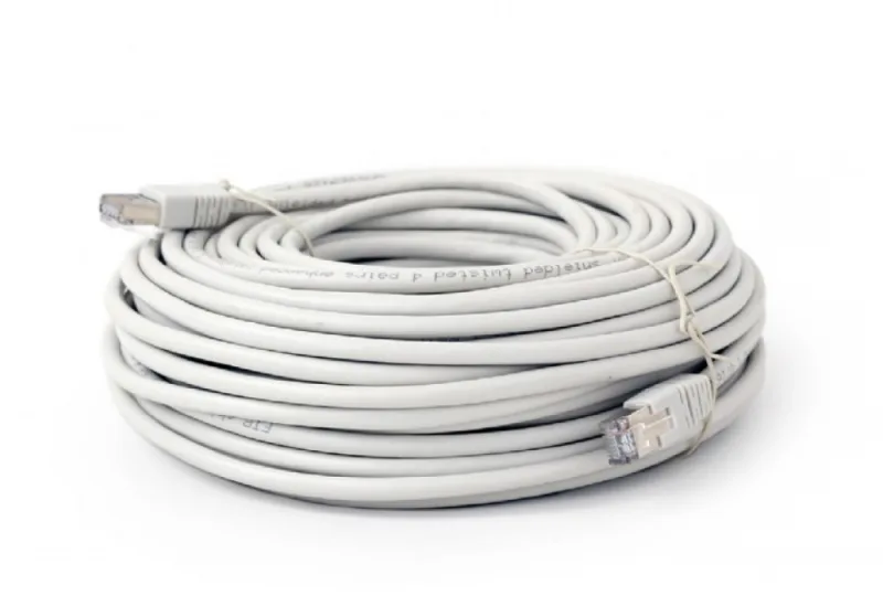 PATCH CORD S/FTP SPACER Cat6, cupru-aluminiu, 30 m, alb, AWG26, "SPPC-SFTP-CAT6-30M" (timbru verde 0.8 lei)