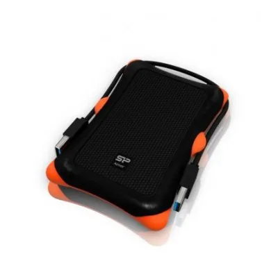 HDD extern portabil Silicon Power Armor A30 2TBAnti-shock USB 3.0 negru "SP020TBPHDA30S3K" (timbru verde 0.8 lei)