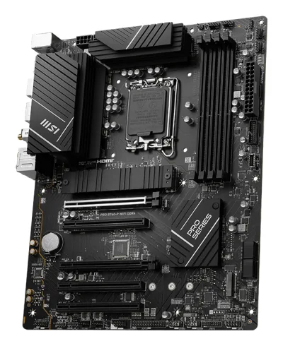 Placa de baza PRO B760-P WiFi DDR4, Intel B760, Socket 1700, ATX "7D98-001R"