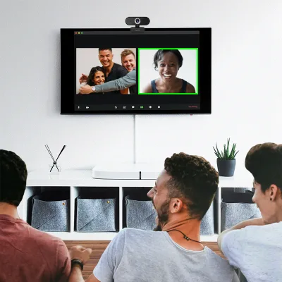 CAMERA WEB LOGILINK senzor. 1080p Full-HD cu rezolutie video 1920x1080; inclinare 30grade, rotatie 180grade, microfon, cablu 1.45m, "UA0371" (timbru verde 0.18 lei)