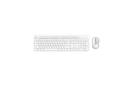 Kit Wireless tastatura si mouse Trust Ody II, taste numerice, alb