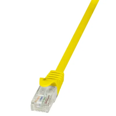 PATCH CORD UTP LOGILINK Cat5e, cupru-aluminiu, 0.25 m, galben, AWG26, "CP1017U" (timbru verde 0.08 lei)