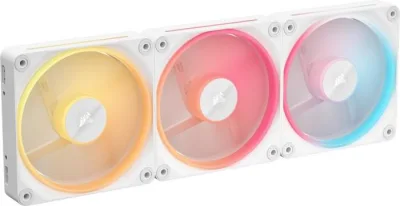 Ventilator Carcasa CORSAIR iCUE LINK LX120-R RGB, 12 cm, 2400 RPM, 3 ventilatoare, RGB