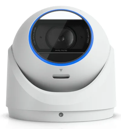 Ubiquiti UVC-G6-Pro-Turret-W All-weather tamper-resistant 4K PoE+ camera with a Multi-TOPS AI engine, 2.36x optical zoom, and a large 1/1.2" CMOS sensor "UVC-G6-PRO-TURRET-W" (timbru verde 0.8 lei)