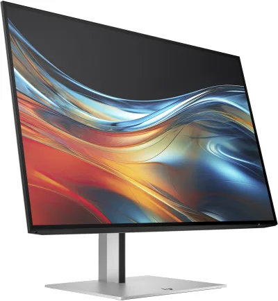 Monitor IPS LED HP 24" 724pn, WUXGA (1920 x 1200), HDMI, DisplayPort, Pivot, 5 ms, 100 Hz (Argintiu) "8X534AA#ABB" (timbru verde 7 lei)