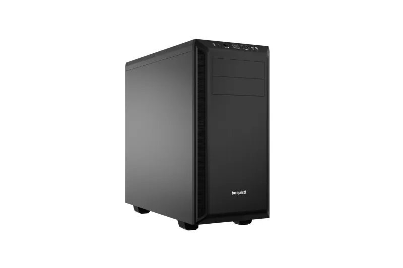 CARCASA be quiet! "PURE BASE 600", Middle Tower, ATX, fara sursa, 2xfan, USB 3.2 gen 1 x 2, audio+mic, PSU shroud, 7 sloturi expansiune, iluminare , negru, "BG021" (timbru verde 0.24lei)