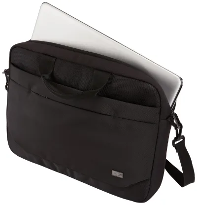 GEANTA CASE LOGIC, pt. notebook de max. 17.3 inch, 1 compartiment, buzunar frontal x 2, waterproof, poliester, negru, "ADVA-117 BLACK"/3204204
