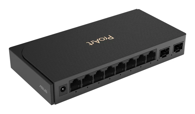 Switch ASUS ProArt PQG-U1080, 8-Port 2.5G + 2-Port 10G SFP+Switch, Negru