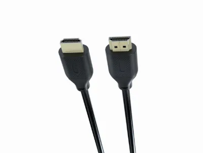 CABLU video GEMBIRD, HDMI (T) la HDMI (T), 2m, HDMI 2.1, conectori auriti, rezolutie maxima 8K (7680 x 4320) la 60 Hz, cupru, 8mm diam, negru, "CC-HDMI8K-2M" (timbru verde 0.18 lei)