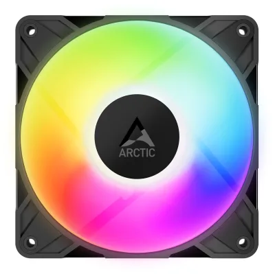 Ventilator Arctic "P12 Pro A-RGB", 120mm, 600 - 3000 RPM, FDB, 77 cfm, 4-Pin A-RGB Plug + 4-Pin Socket, negru, "ACFAN00309A" (timbru verde 0.18lei) - 4895265000119