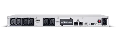 UPS CYBER POWER Line Int. cu Sinusoida Pura,rack 1U,1500VA/ 900W AVR,6xIEC,LCD,4x 6V/9Ah,Backup 2-9min,incarc.8h,USB,RS232,RJ45,slot SNMP,GreenP,seria CP "CP1500EIPFCRM1U" (timbru verde 11 lei)