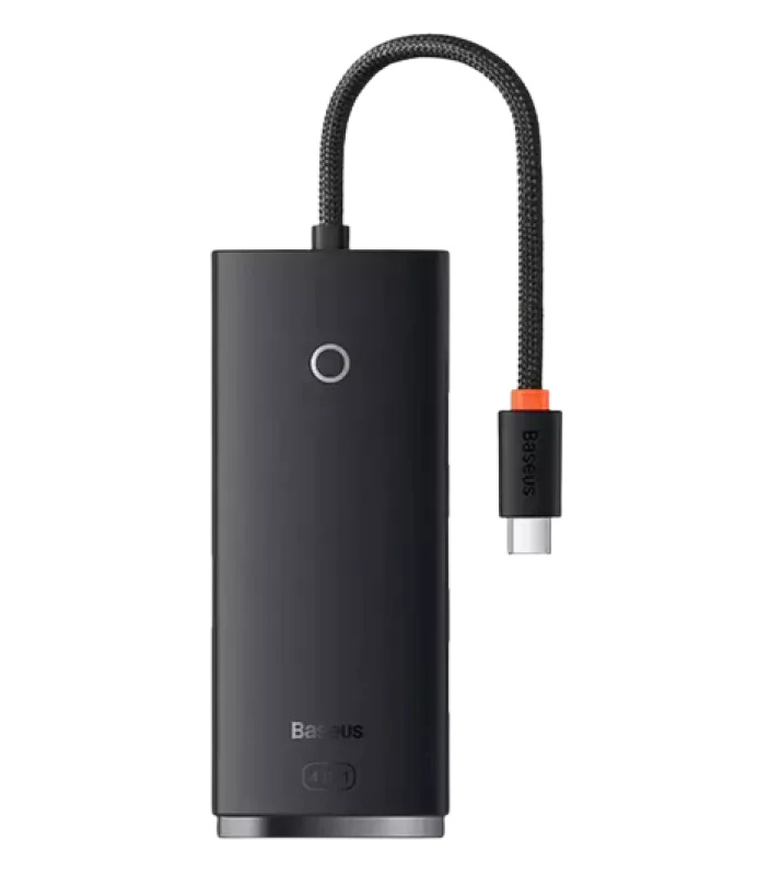 Hub USB Baseus Lite, USB-C, 5 porturi, Negru