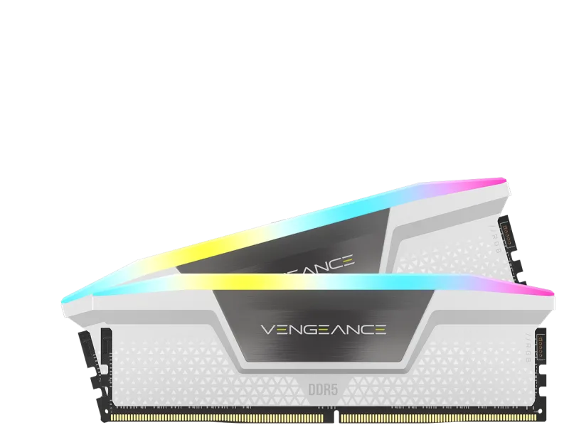 Memorie Vengeance RGB White 32GB DDR5 6000MHz CL 30 Dual Channel "CMH32GX5M2B6000C30W"