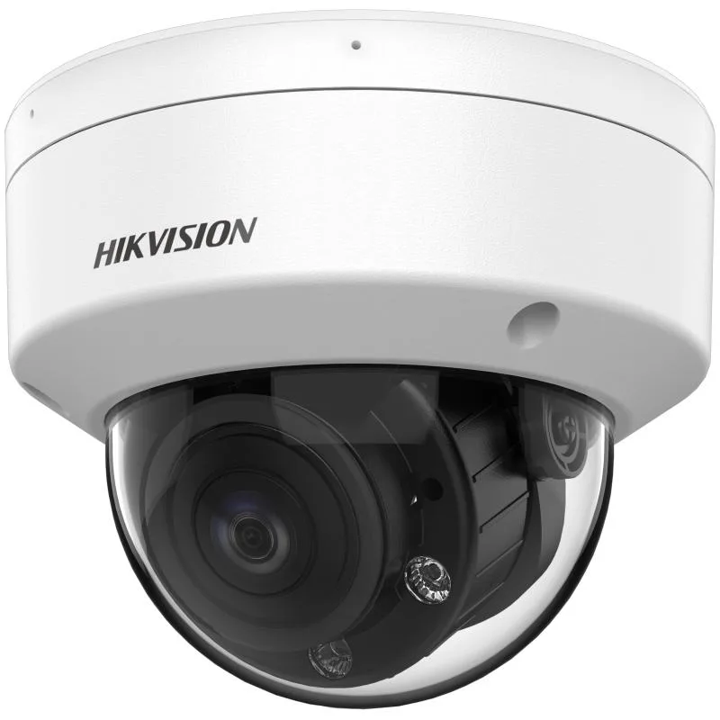 Camera de supraveghere Dome 2MP Hikvision DS-2CE50DF3T-VPLSZE(2.8-12MM), lentila varifocala: 2.8-12mm, iluminare: 0.0005 Lux @ (F1.28, AGC ON), 0 Lux cu lumina alba: 60m,  IR: 60m, iesire: TVI, microfon incorporat, alimentare: 12 VDC±25%/PoC.at, Max.