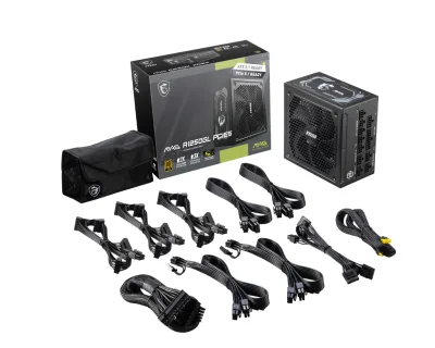 MSI MAG A1250GL PCIE5 EU 1250W Fully-Modular 80 Plus Gold Color Box Pallet packing7Y Warranty "MAG A1250GL" (timbru verde 2 lei)