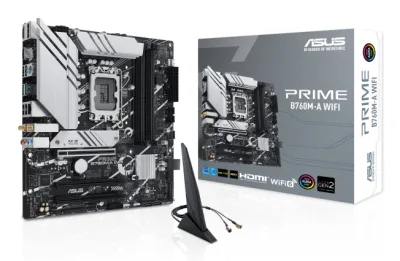 Placa de baza Prime B760M-A WIFI, Intel B760M, Socket LGA 1700, mATX "90MB1EL0-M0EAY0"