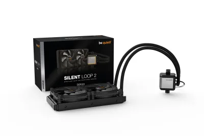 COOLER be quiet! "SILENT LOOP 2", racire lichid, skt. Intel LGA1700/1200/115x/2011-v3, AMD AM5/AM4/sTRX4,radiator aluminiu,pompa 2800rpm, fan 2x120mm,2200 rpm,4-pin, ARGB "BW010" (timbru verde 2 lei)