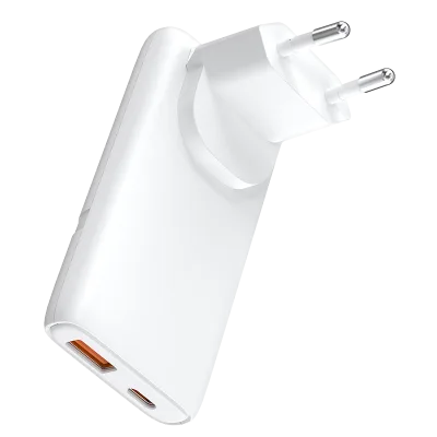 ALIMENTATOR retea 220V LOGILINK, universal, 1 x USB-C,  1 x USB-A, maxim 20V/3.25A, GaN 65W, tip travel: adaptor EU/UK/AU, suport OCP/OVP/OHP/SCP, compatibil EU/AUS/US/UK, alb, "PA0376" (timbru verde 0.18 lei)