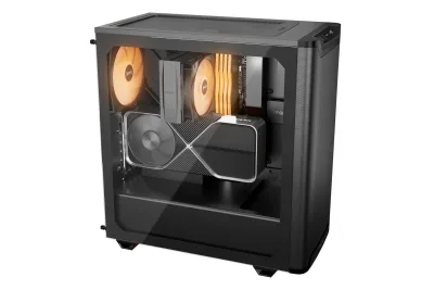 CARCASA be quiet "PURE BASE 501 DX", middle tower, gaming, fara sursa, suporta 6xfan, 3xfan inclus, PSU shroud, USB Type-C x 1, USBx2, audio+mic, 7 sloturi expansiune, negru, "BGW76" (timbru verde 0.24lei)