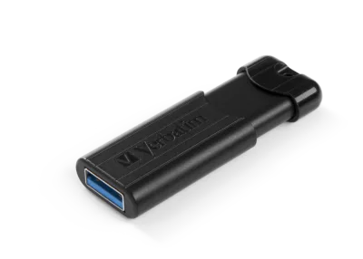 MEMORIE USB VERBATIM PINSTRIPE 64GB NEGRU USB 3.0 "49318" (TIMBRU VERDE 0.03 LEI)