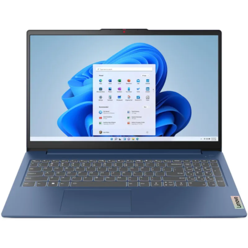 Laptop Lenovo IdeaPad Slim 3 15AMN8, 15.6" FHD (1920x1080) IPS 300nits Anti-glare, AMD Ryzen™ 5 40 (4C / 8T, 2.8 / 4.3GHz, 2MB L2 / 4MB L3), video Integrated AMD Radeon™ 610M Graphics, RAM 1x 16GB Soldered LPDDR5-5500; Memory soldered to systemboard, no