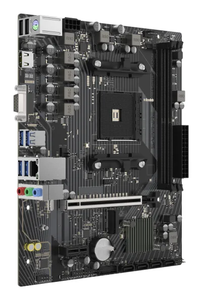 Placa de baza Sapphire "A520M-E", skt. AM4, chipset AMD A520, mATX, 2 x DDR4 max. 64 GB, USB 3.2 gen 1 -A x 2, USB 2.0 x 1, 4 x SATA, 1 x M.2, PCIe 3.0, HDMI, VGA, "52119-04-40G"