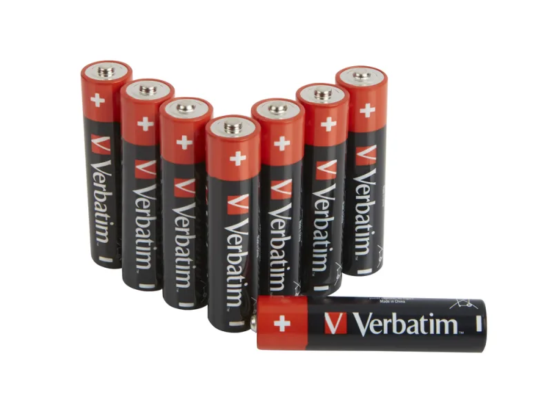 BATERIE ALCALINA VERBATIM AAA 8 BUC. "49502" (TIMBRU VERDE 0.64 LEI)
