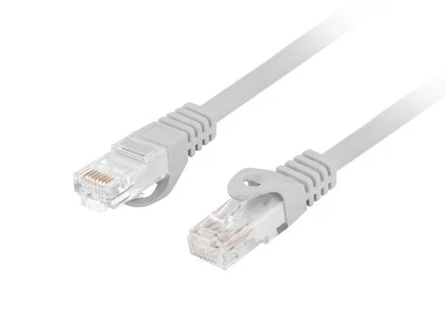 Patch cord Cat.6 UTP LSZH Cu 0,25 m gri, Fluke Passed