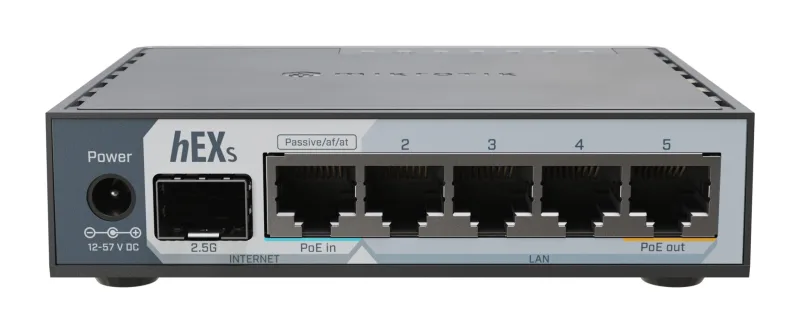 NET ROUTER/SWITCH 5PORT 1000M/HEX S E60IUGS MIKROTIK "E60IUGS" (timbru verde 2 lei)