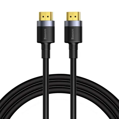 CABLU video Baseus Cafule, HDMI (T) la HDMI (T), rezolutie maxima 4K UHD (3840 x 2160) la 60 Hz, conectori auriti, 3m, negru "CADKLF-G01" (timbru verde 0.18 lei) - 6953156218208