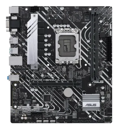 PLACA de BAZA Asus "PRIME H610M-A D4-CSM", skt LGA 1700, mATX, Intel H610, 2 x DDR4, max. 64 GB, 4 x SATA, 2 x M.2, 7.1, "PRIME H610M-A D4-CSM"