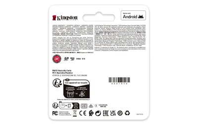 KINGSTON 128GB microSDXC Canvas Go Plus Gen4 200MB/s A2 U3 V30 Card + Adapter "SDCG4/128GB" (timbru verde 0.03 lei)