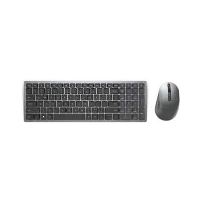Kit Wireless tastatura si mouse Dell KM7120W, taste numerice, Gri