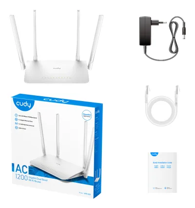 CUDY AC1200 Gigabit Wi-Fi Mesh Router "WR1300" (timbru verde 0.8 lei)