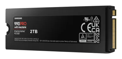 SSD Samsung PCIE G4 M.2 NVME 2TB W/HS/990 PRO "MZ-V9P2T0GW"