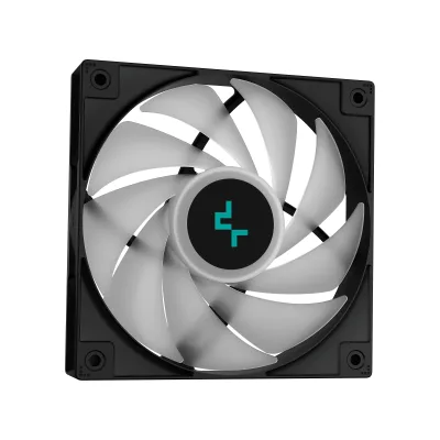 Cooler Deepcool "LE520", compatibil skt. Intel si AMD, racire cu lichid, ventilator 120 mm x 2, 2250 rpm,  iluminat  RGB, "R-LE520-BKAMMN-G-1" (timbru verde 2.00 lei)
