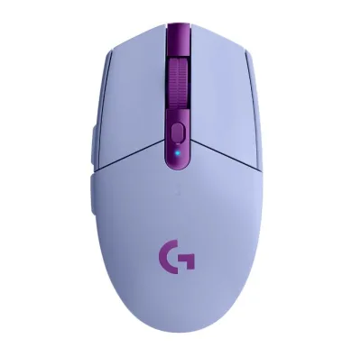 MOUSE LOGITECH, "G3054 Lightspeed", gaming, wireless, 2.4GHz, optic, 12000 dpi, butoane/scroll 6/1, buton selectare viteza, mov, "910-006022" (timbru verde 0.18 lei)