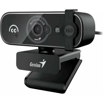 CAMERA WEB GENIUS  senzor 1080p Full-HD cu rezolutie video 1920x1080, FaceCam Open, microfon, auto focus, 82 grade view, cablu 1.5m, black "32200011400"  (timbru verde 0.18 lei)